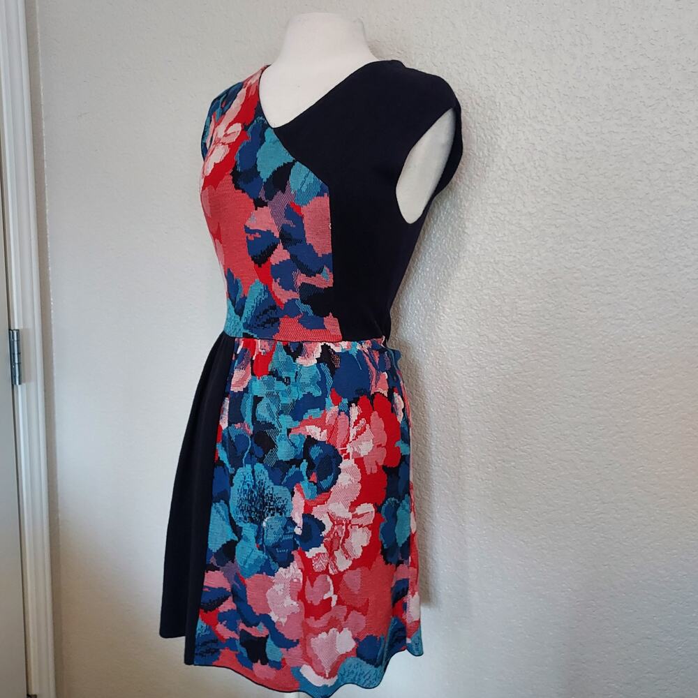 Leifsdottir Colorful Knit Sleeveless Floral Dress Size 8 - Picture 7 of 13